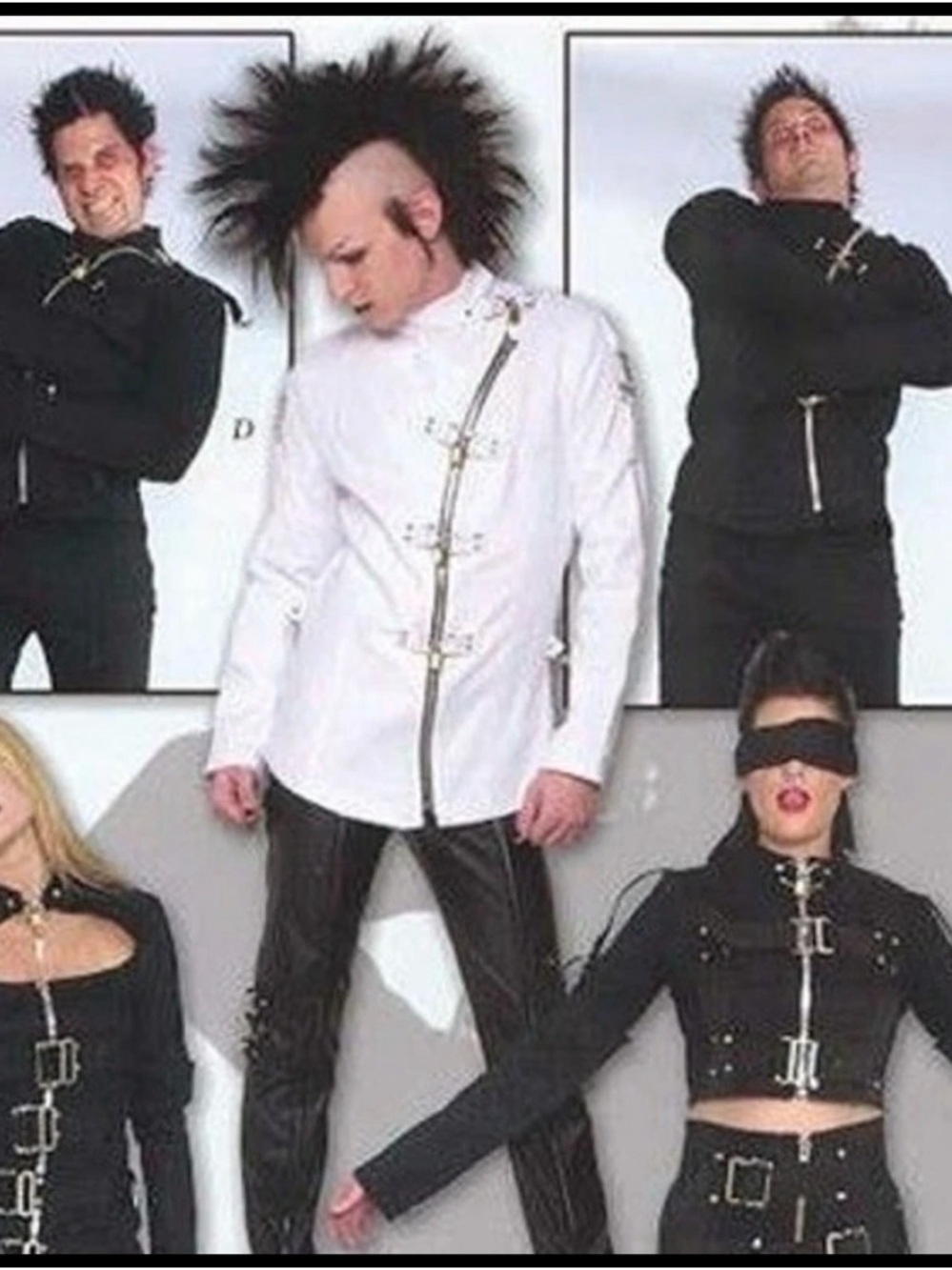 Lip Service Made in USA Fetish Straight Jacket Style Goth Punk Zip  M with key - Picture 9 of 9